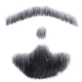 Invisible Fake Mustache Beard Trimmable Theatrical Facial Hair for Men
