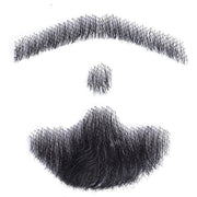 Invisible Fake Mustache Beard Trimmable Theatrical Facial Hair for Men