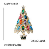 Christmas Tree Brooches Sparkling Rhinestone