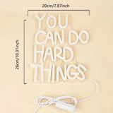 LED Neon You Can Do Hard Things USB Powered Light Signs Decor Lamp