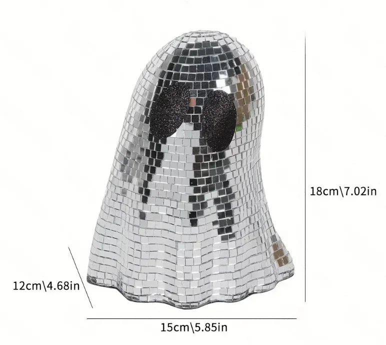 Halloween Disco Ghost Mirror Ball Decor