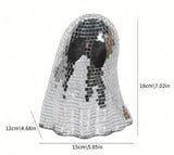 Halloween Disco Ghost Mirror Ball Decor