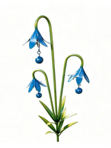Rusty Iron Bluebell Garden Decorative Stake