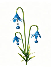 Rusty Iron Bluebell Garden Decorative Stake
