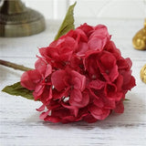 One Bundle Autumn Silk Hydrangea Home Decorative Bridal Bouquet Artificial Flowers