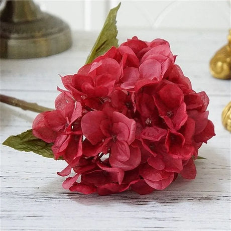 One Bundle Autumn Silk Hydrangea Home Decorative Bridal Bouquet Artificial Flowers