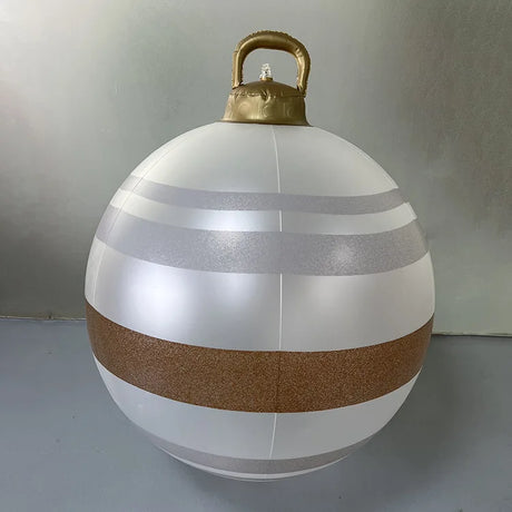 60cm Outdoor Christmas Inflatable Baubles PVC Giant Xmas Balls Decorations Toy Ball