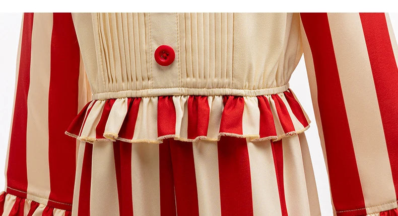 Clown In A Cornfield Kid Cosplay Halloween Costume Girls Boy Clown Jumpsuit