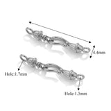 5pcs Stainless Steel Clasp Connectors For DIY Jewellery Making Lobster Clasps Hook Bracelet Necklace Findings