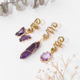 Crystal Braid Jewellery Hair Clips 3pcs/Set Natural Stones