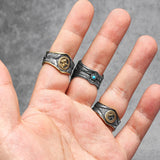 Starry Night Ring Stainless Steel Men Ring
