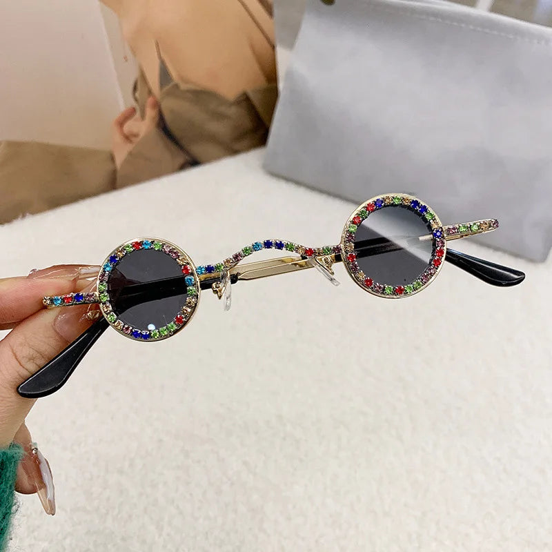 Diamond Dots Round Sunglasses