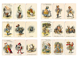 Vintage Alice In Wonderland Theme Scrapbooking Stickers