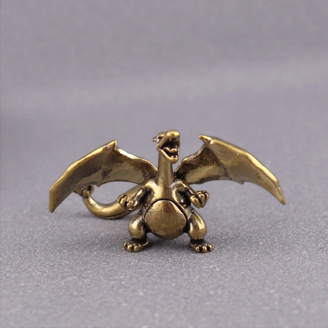 Flying Dragon BrassFigurines Tea Pet