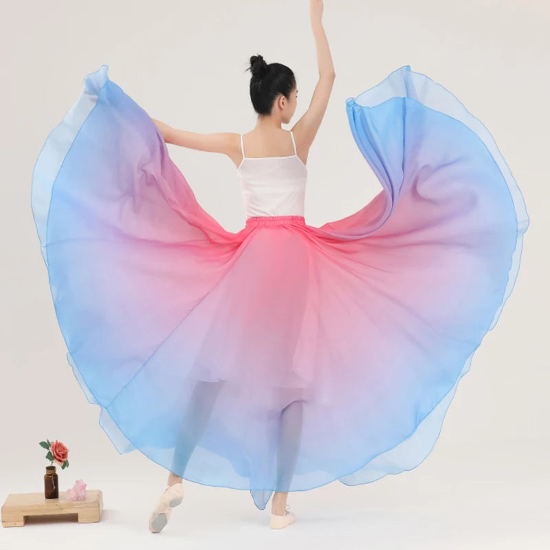Fleur's Gradient 720 Degree Flamenco Dance Skirts