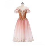 Palace Style Custom Made High-end Professional Ballet Long Tutu Dress Competition Performance Costume