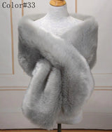 Luna Faux Fur Shawl 42 Colours