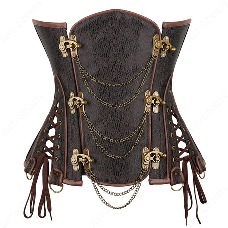 Octavia's Steampunk Underbust Steel Boned Corset