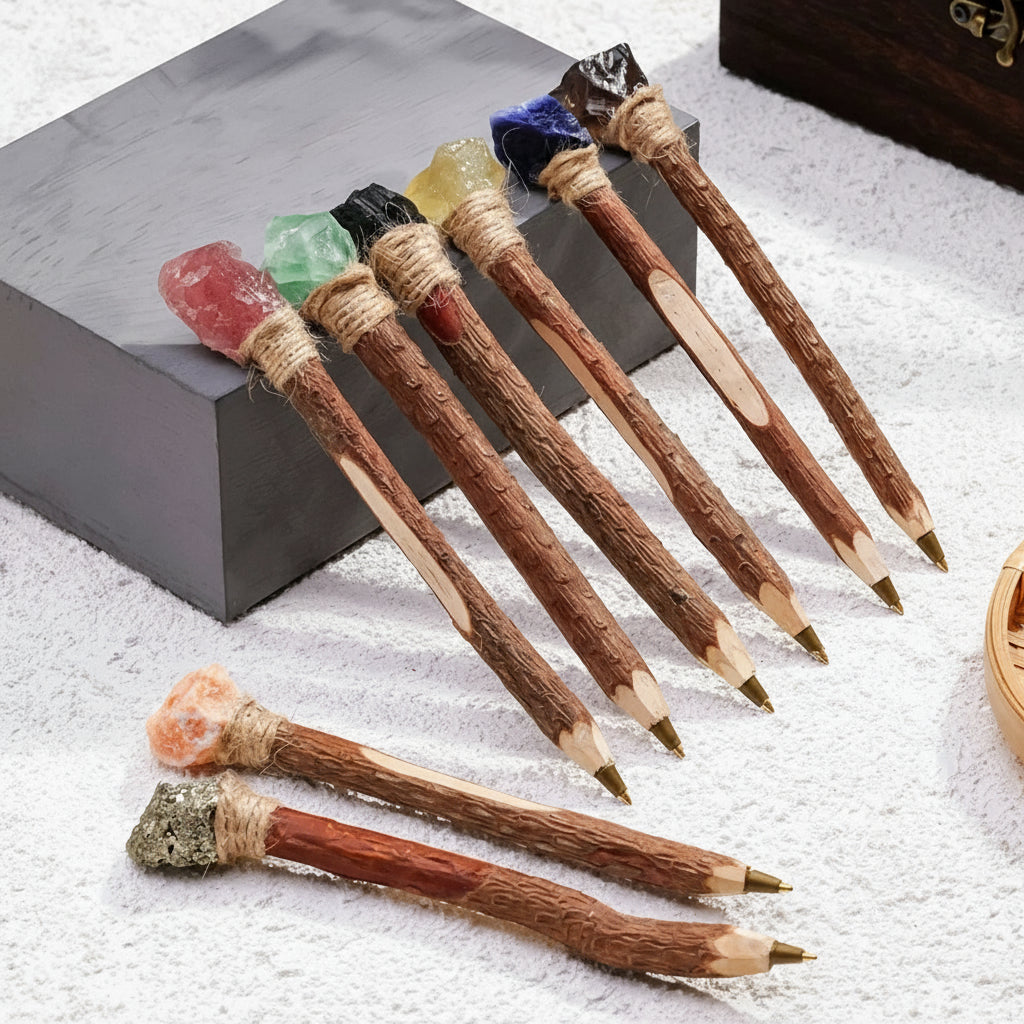1PC Natural Crystal Rough Stone Magic Pencil