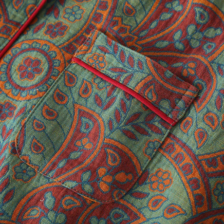Sunday Mornings Paisley Pyjamas 2 Piece Cotton Loungewear Sleepwear