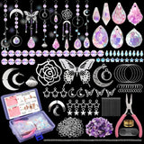 200Pcs Crystal Sun Catcher Making Set DIY Craft Kit