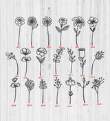 Pick Your Own Wild Flowers Bouquet Wood Craft Project