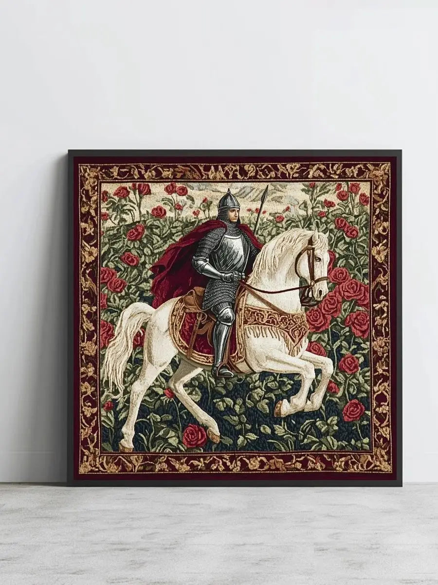 Knight and Horse 50X50CM DIY Cross Stitch Kit 11CT/14CT Full Embroidery Wall Hanging Decoration