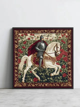 Knight and Horse 50X50CM DIY Cross Stitch Kit 11CT/14CT Full Embroidery Wall Hanging Decoration