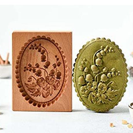 Wooden Shortbread Mould Cookie or Clay Embossing Moulds