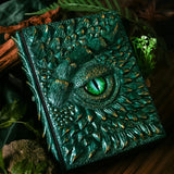 Green Dragon A4 Binder Loose-Leaf Notebook Embossed Hard Resin Sculpted 3D Book