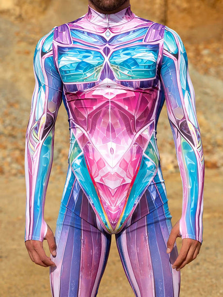 Candy Robot Cosplay Bodysuit Jumpsuit Festival Party Rave Outfits