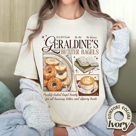 Geraldine's Buttery Bagels Zodiac Academy Book Lovers T-Shirt