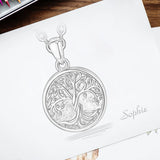 Tree Of Life Photo Locket Necklace 925 Sterling Silver