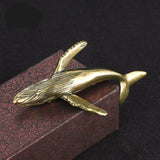 Copper Whale Figurines Tea Pets
