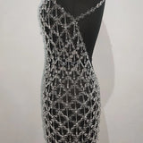Crystal Body Chain Dress Maternity Photoshoot Body Jewellery