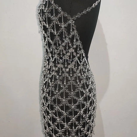 Crystal Body Chain Dress Maternity Photoshoot Body Jewellery