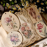 2 Sheet RUB ON Fairy Stickers Junk Journal Craft Transfer Rose Butterfly Stickers DIY Scrapbooking Craft Stickers
