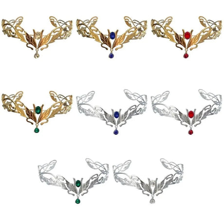 Elven Crown Forest Fae Diadems Forehead Jewellery