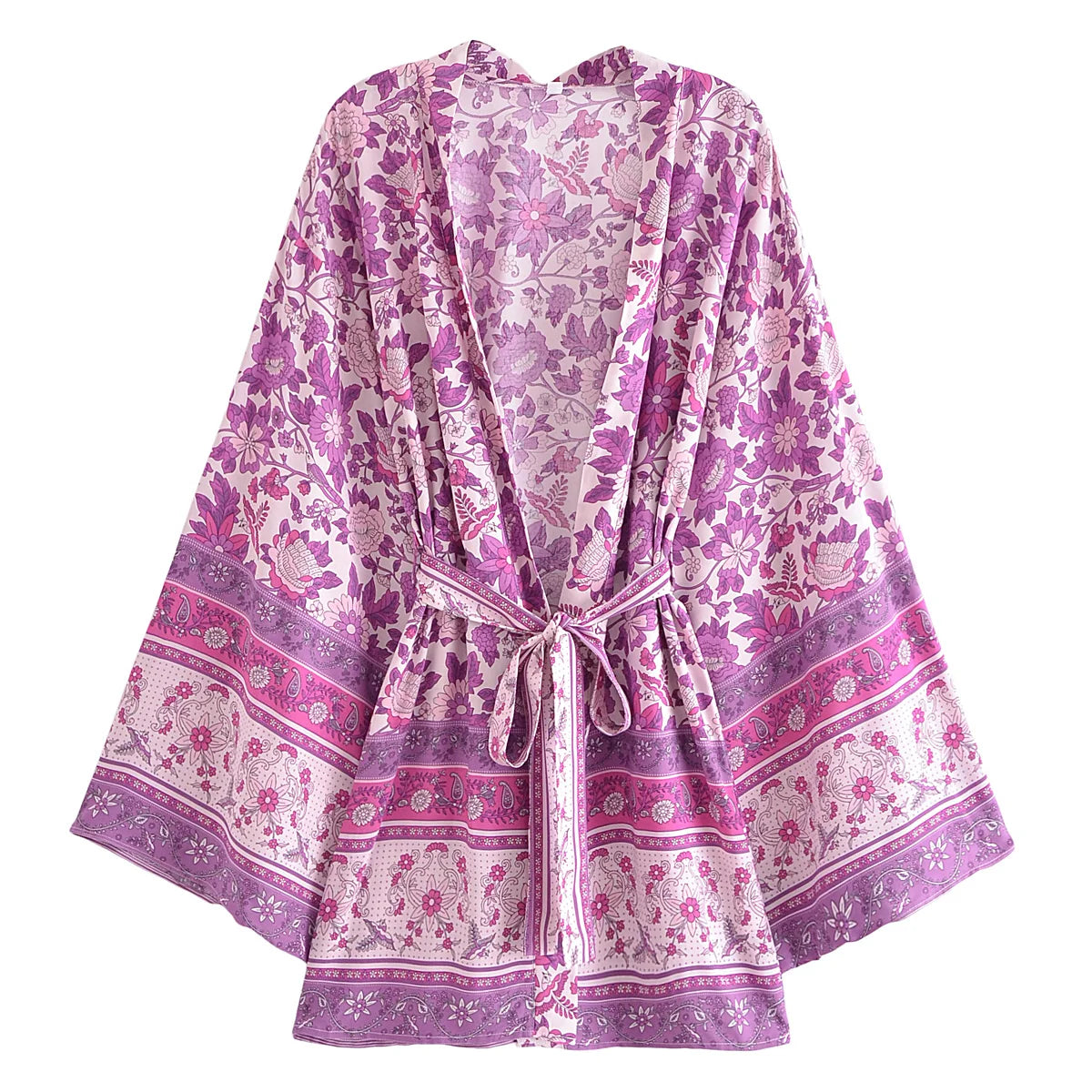 Boho Cover Ups Short Kimono
