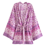 Boho Cover Ups Short Kimono