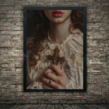 Lace, Pearls, Swords, and Snakes, Moody Victorian Art Poster Prints Dark Academia Wall Art Home Decor