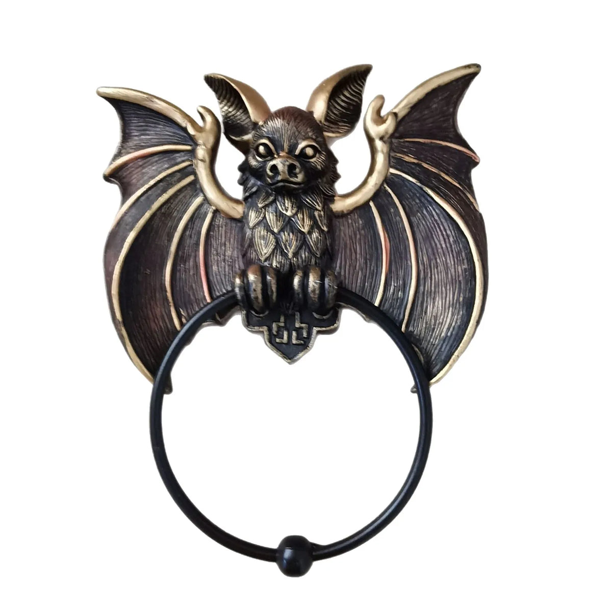 Halloween Bat Door Knocker Wall Decoration Resin Door Decor
