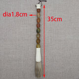 Decorative Pearl and Stone Calligraphy Artist Brushes