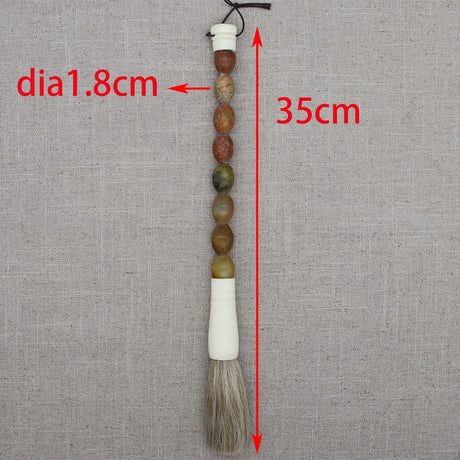 Decorative Pearl and Stone Calligraphy Artist Brushes