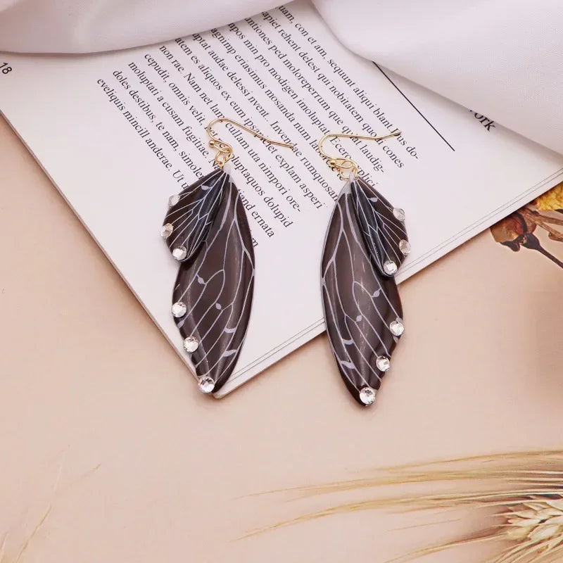 Handmade Resin Fairy Wing Earrings