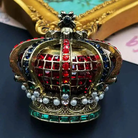 Queen's Crown Pearl Brooch