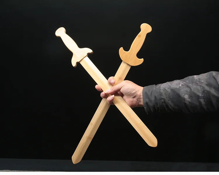 Solid Wooden Sword Children's Imaginative Play Toy LARP