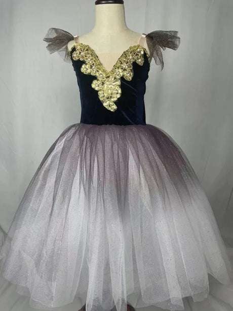 Fae Ballerina Aurora's Long Ballet Dance Dress Children Women
