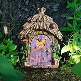 Miniature Fairy Elf Door Wooden 2D Printed Decor