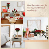50 Pcs Velvet Roses Artificial Flowers Real Touch Fake Roses Valentine's DIY Wedding Bouquet Home Decor